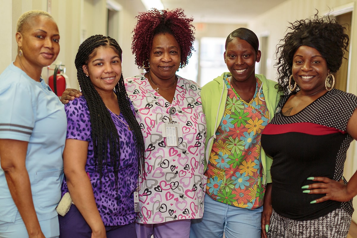 Nurses and caregivers at Primrose Post-Acute