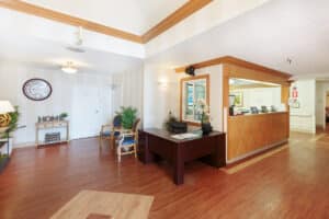 the front lobby at Primrose Post-Acute