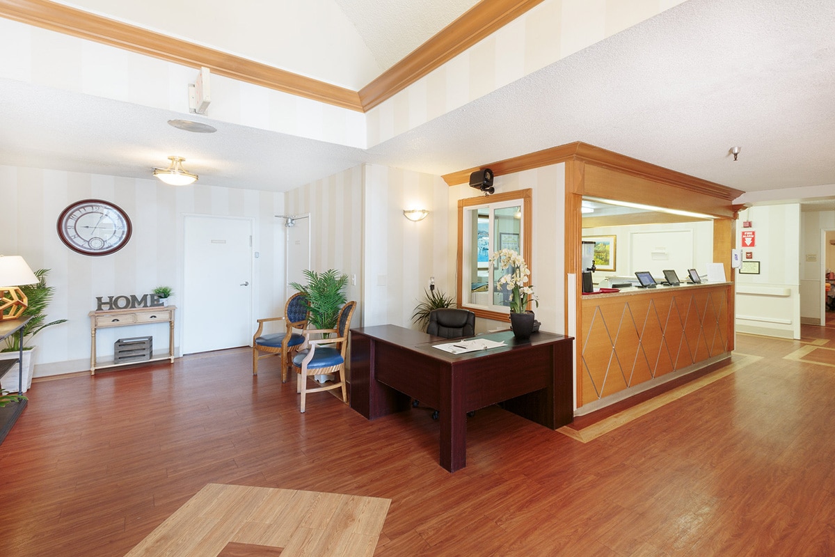 the front lobby at Primrose Post-Acute